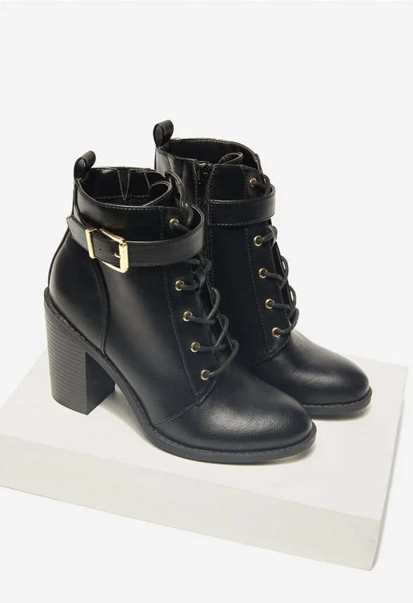 Dilly Block Heeled Bootie - Image 6