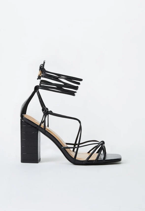 Dimona Strappy Block Heeled Sandal