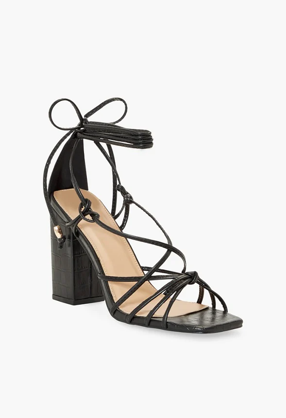 Dimona Strappy Block Heeled Sandal - Image 4