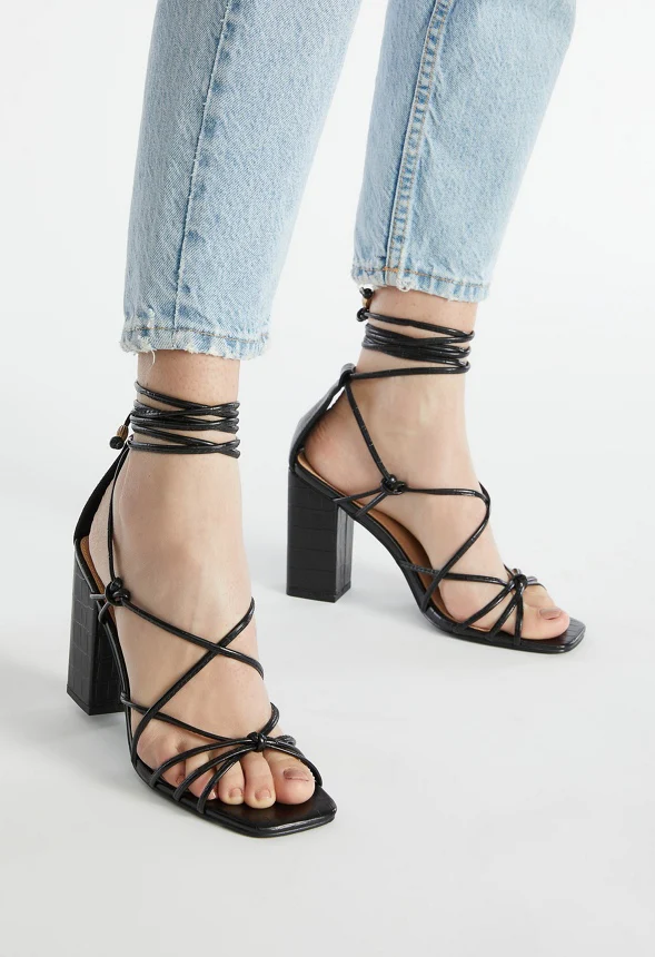 Dimona Strappy Block Heeled Sandal - Image 6