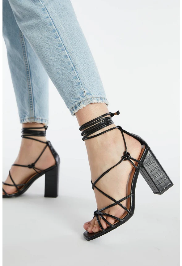 Dimona Strappy Block Heeled Sandal - Image 8