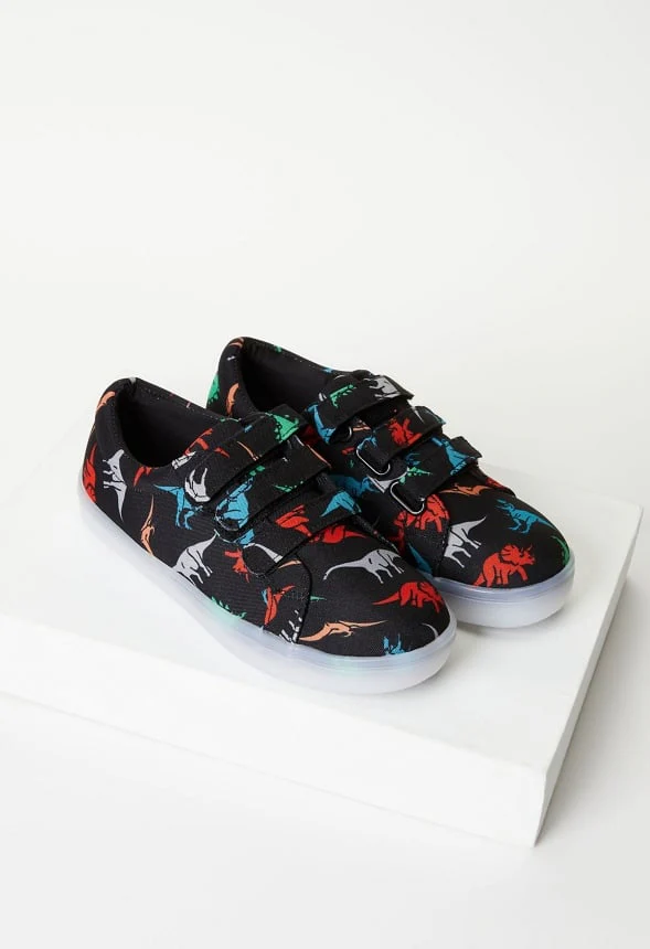 Dino Light Up Multi-Strap Sneaker - Image 4