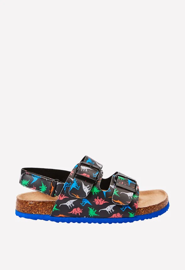 Dino Print Cork Sole Sandal - Image 4