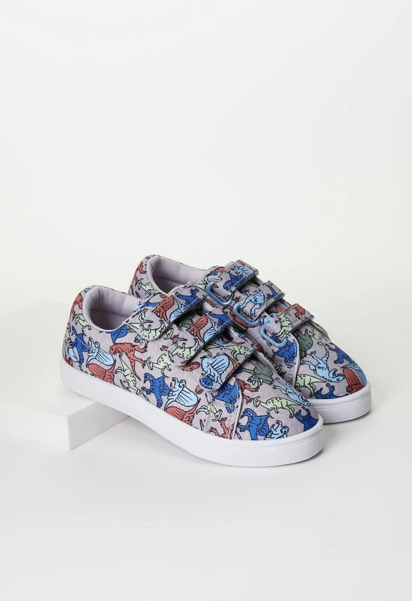 Dino Print Multi-Strap Sneaker - Image 2