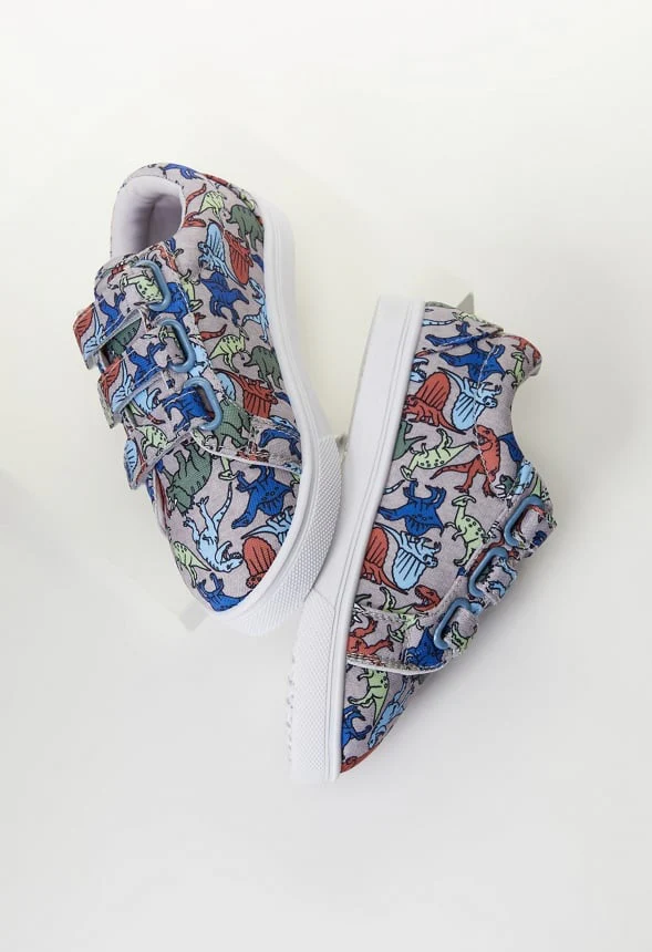 Dino Print Multi-Strap Sneaker - Image 7