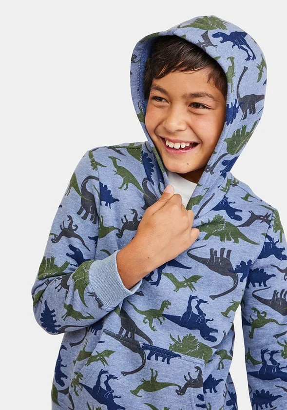 Dinosaur Pullover Hooded Sweatshirt - Image 2