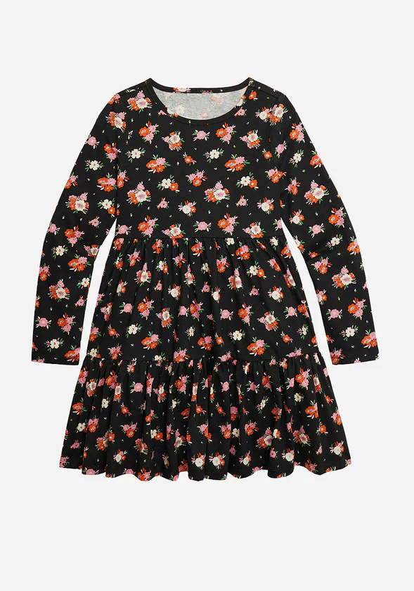 Ditsy Floral Tiered Dress - Image 2