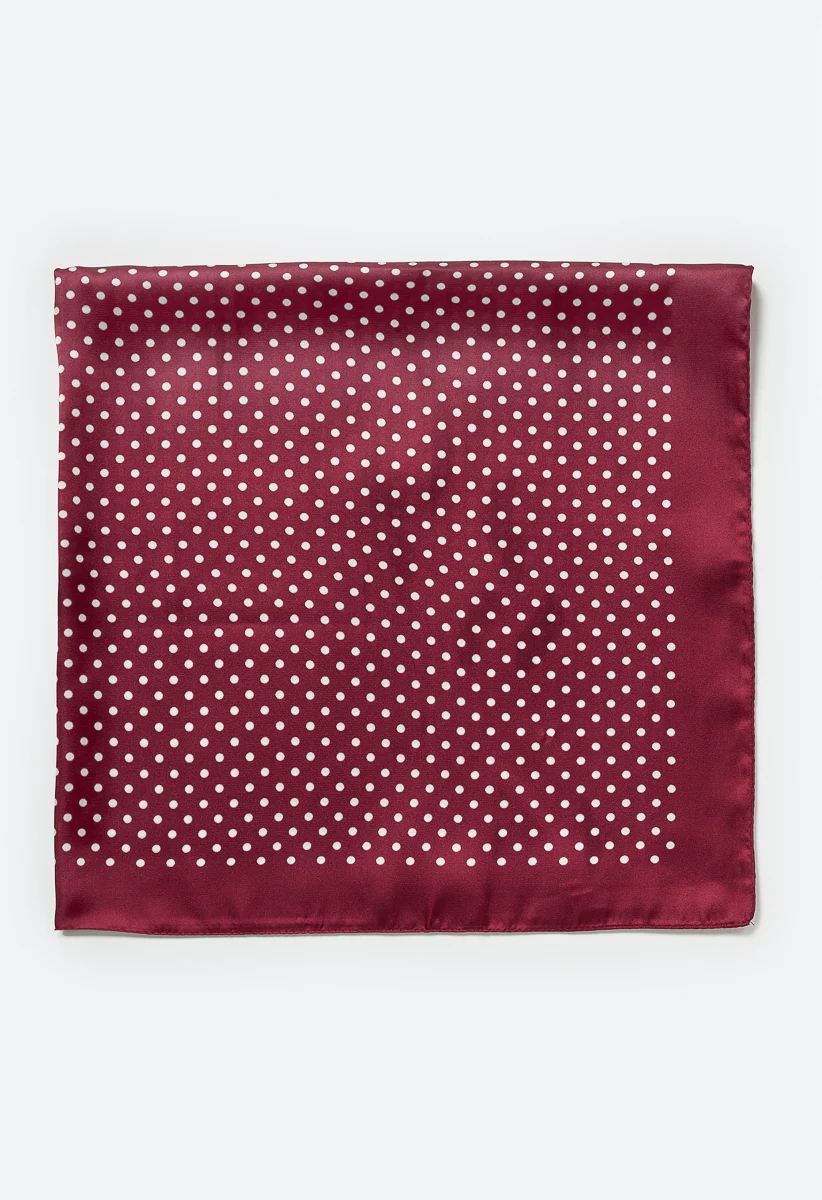 Dolly Polka Dot Silk Like Square Scarf - Image 3