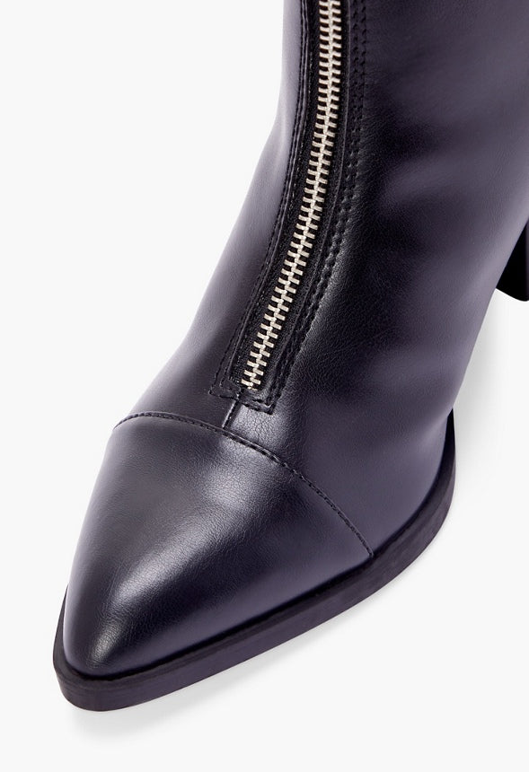 Dory Zip Detail Ankle Boot - Image 4