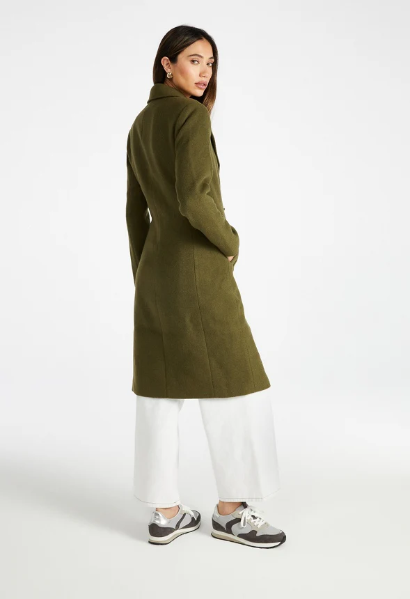 Double Breasted Military Coat - Image 2