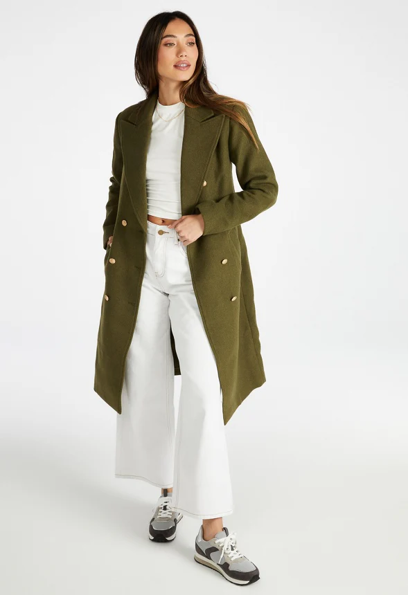 Double Breasted Military Coat - Image 4
