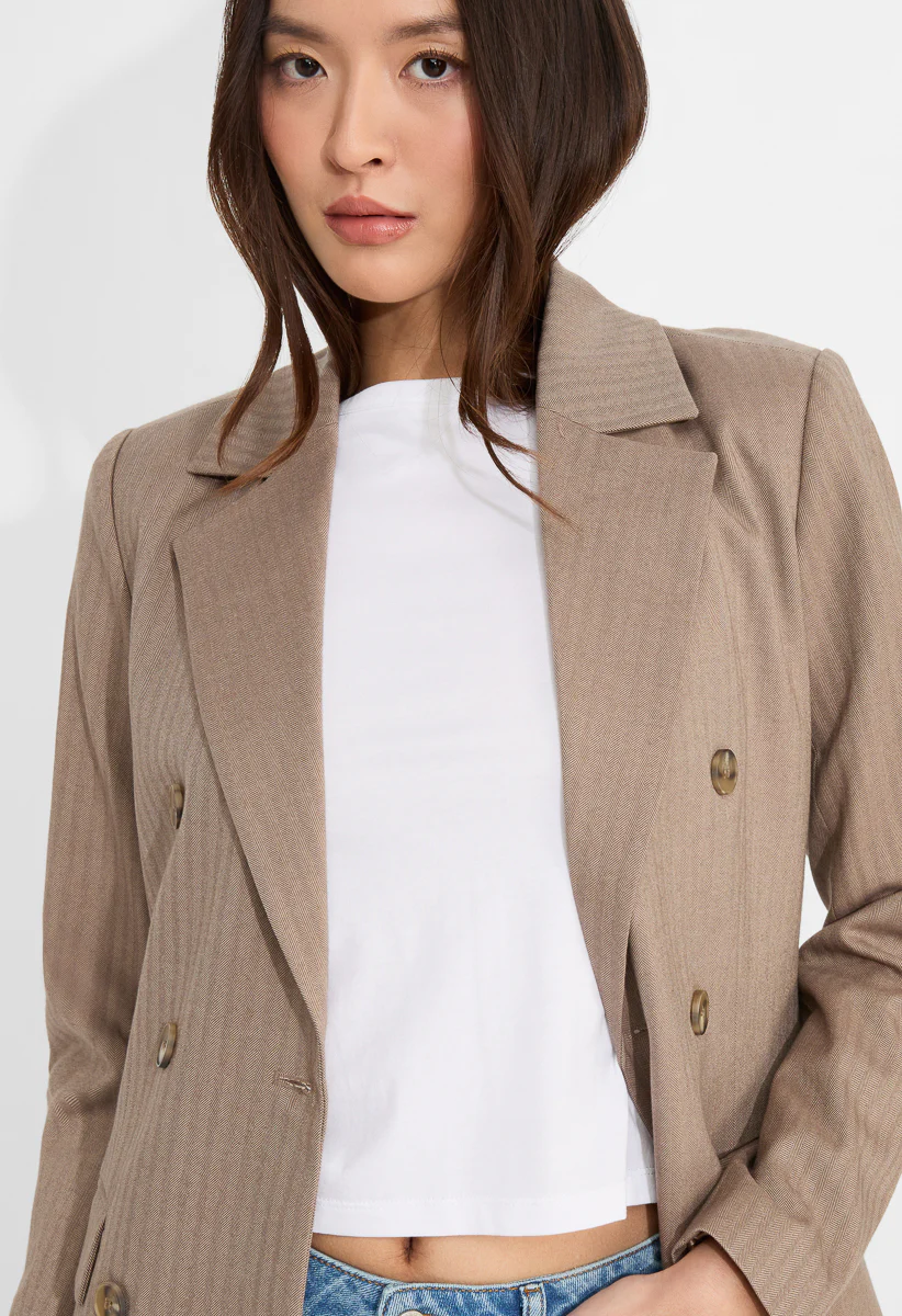 Double Breasted Relaxed Blazer - Image 4