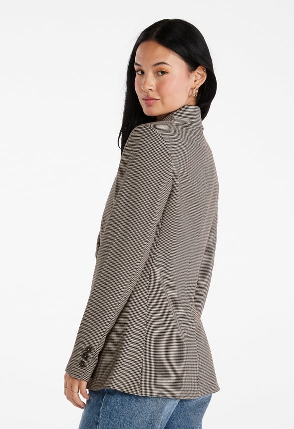 Double Breasted Straight Blazer - Image 2