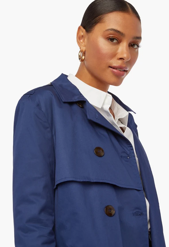 Double Breasted Trench Coat - Image 4