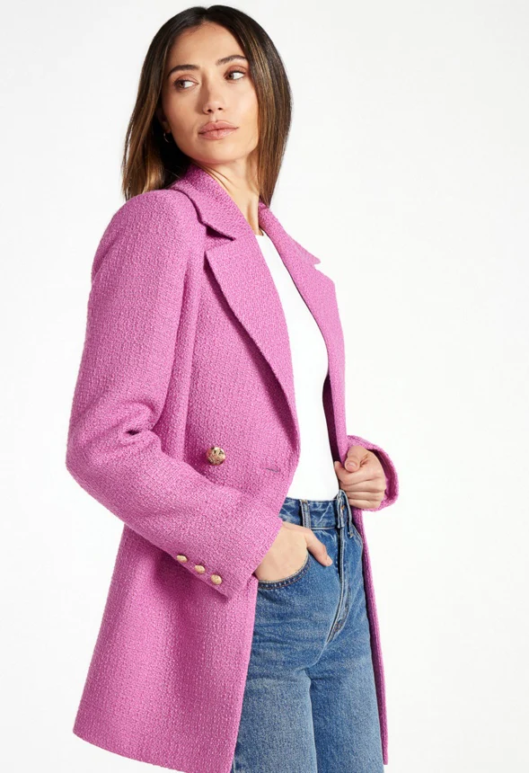 Double Breasted Tweed Blazer - Image 4
