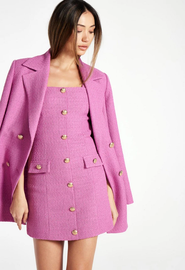 Double Breasted Tweed Blazer - Image 5