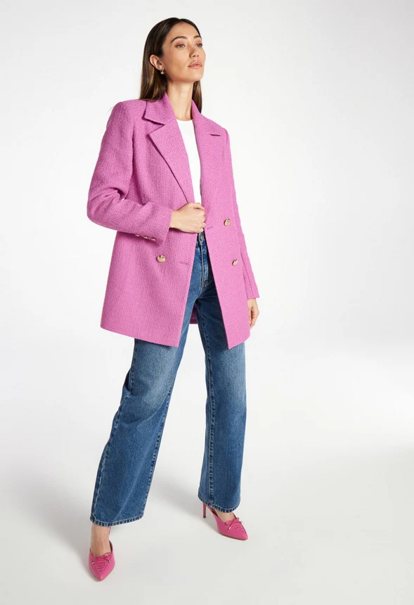 Double Breasted Tweed Blazer - Image 6