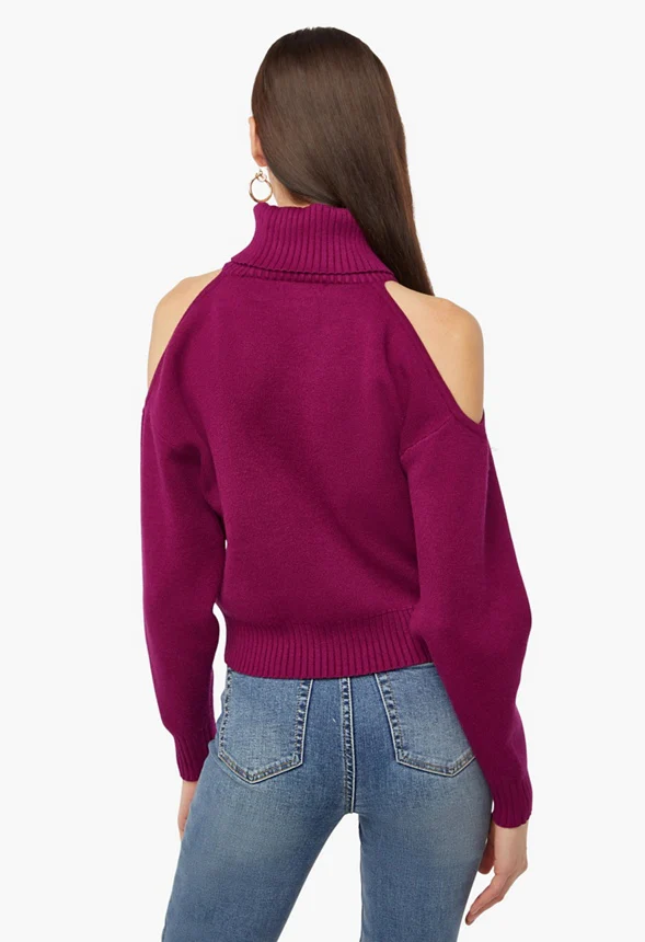 Double Cut Turtleneck  Sweater - Image 2
