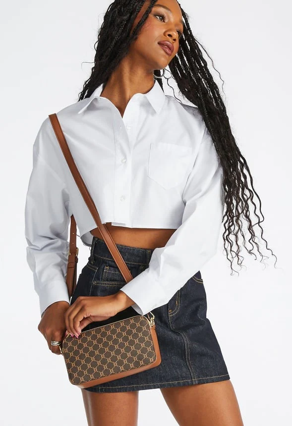 Double Pocket Zippered Crossbody - Image 2