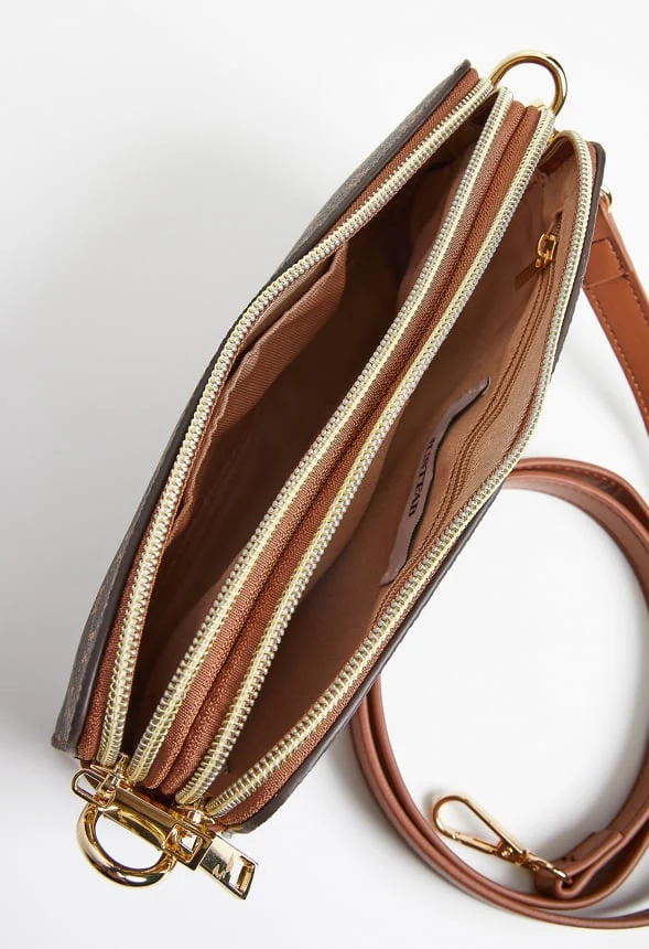 Double Pocket Zippered Crossbody - Image 6
