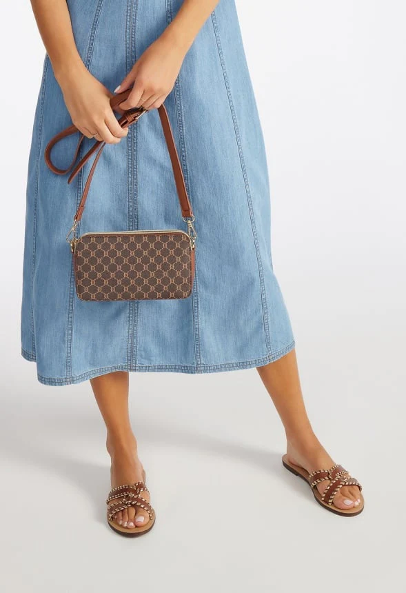 Double Pocket Zippered Crossbody - Image 8