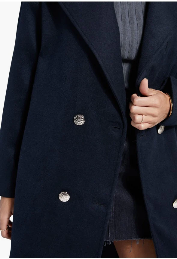 Drape Front Coat - Image 3