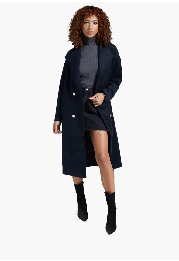 Drape Front Coat - Image 4