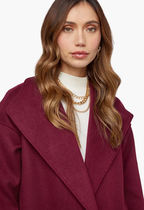 Drape Front Coat - Image 4
