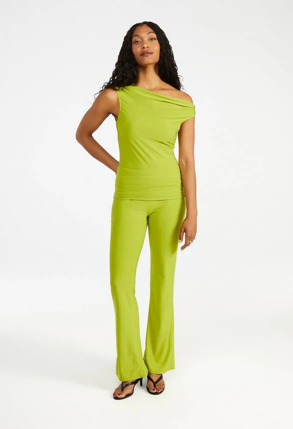 Draped Off Asymmetrical Top - Image 2