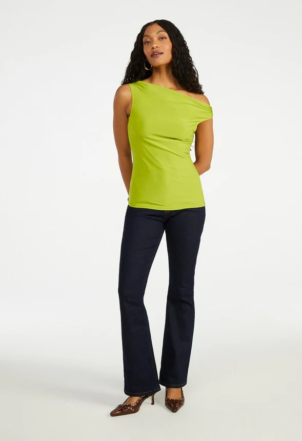 Draped Off Asymmetrical Top - Image 5