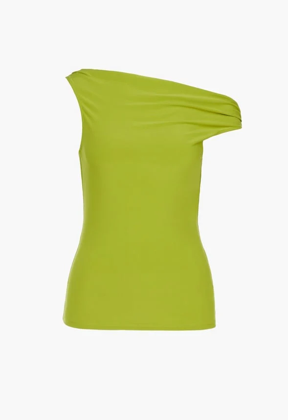 Draped Off Asymmetrical Top - Image 6