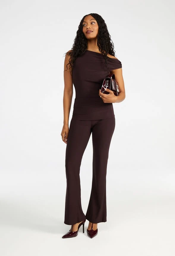 Draped Off Asymmetrical Top - Image 7