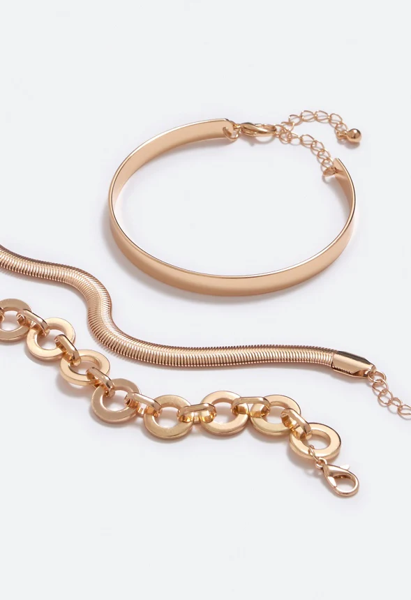 Eden Mixed Chain Bracelet Set - Image 3