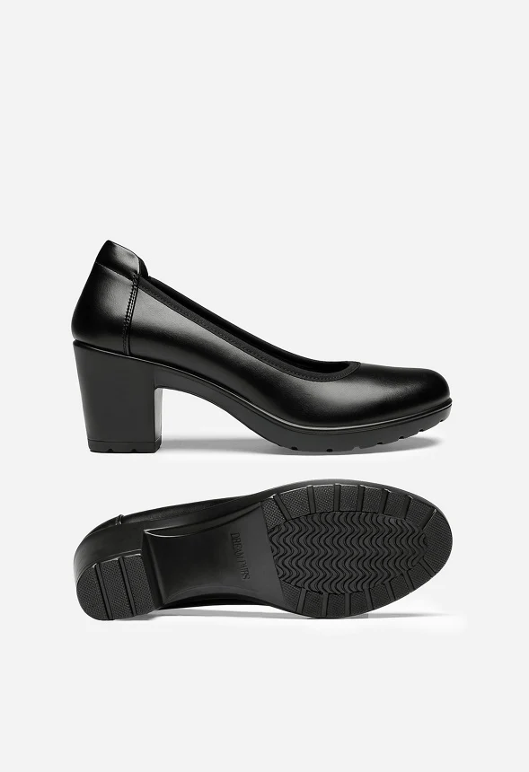 Edena Chunky Low Block Heel Pump - Image 4