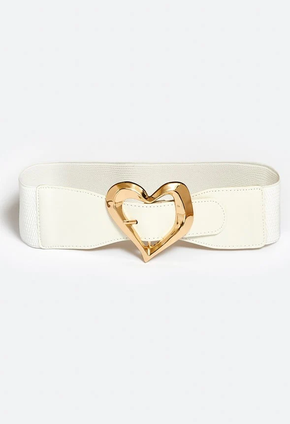 Edna Organic Heart Buckle Jeans Belt - Image 2