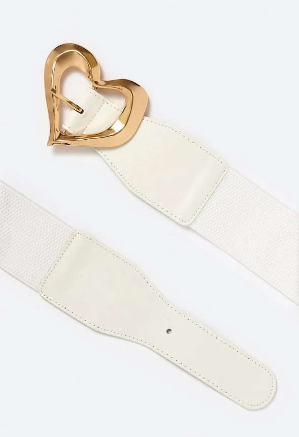Edna Organic Heart Buckle Jeans Belt - Image 3