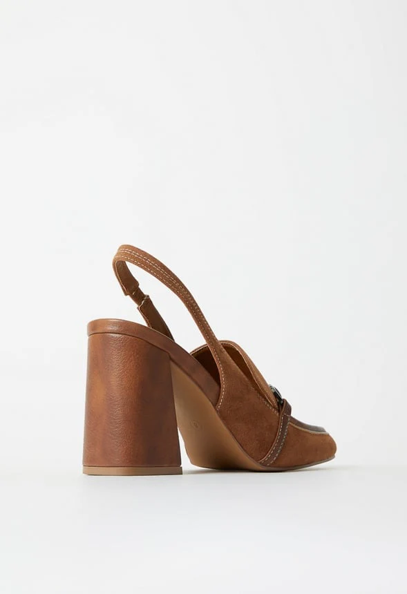 Elina Block Heeled Pump - Image 3