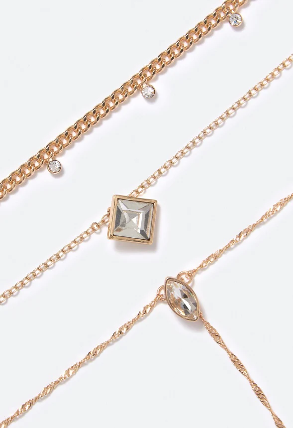 Elise Delicate Crystal Necklace - Image 3
