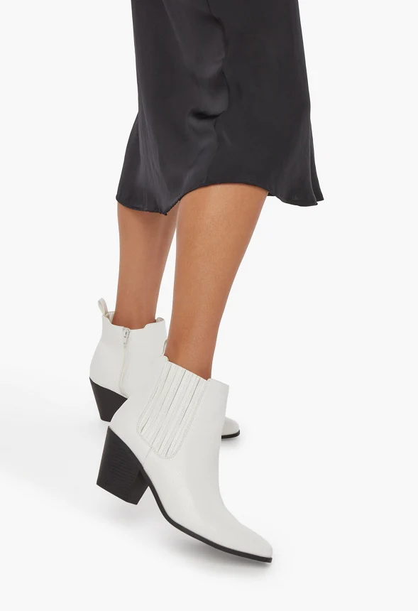 Elise Heeled Western Bootie - Image 5