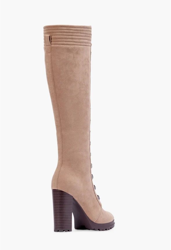 Eliza Lace-Up Heeled Boot - Image 3