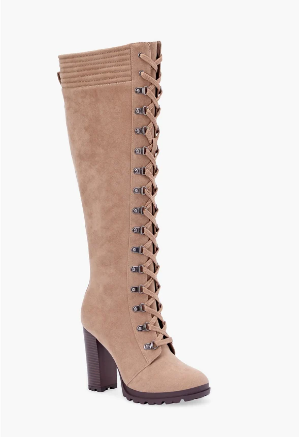 Eliza Lace-Up Heeled Boot - Image 5