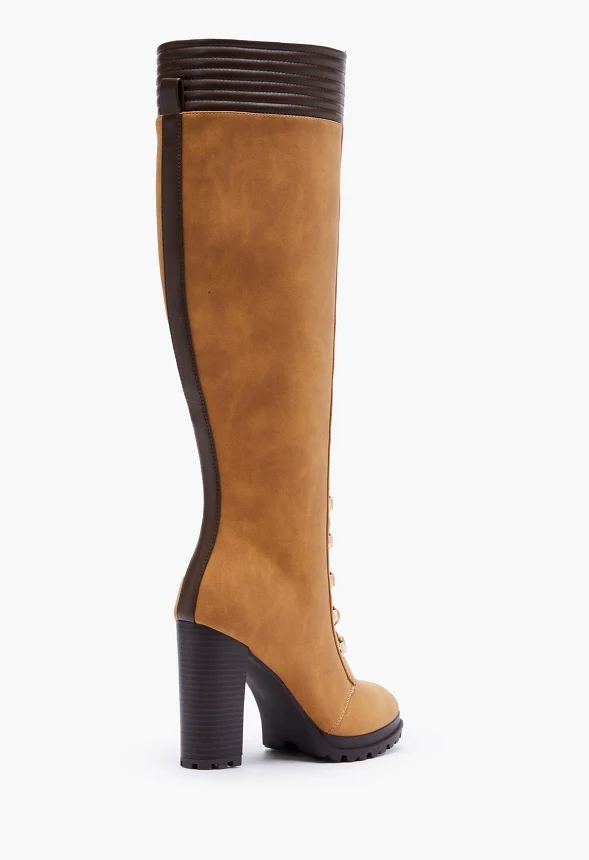 Eliza Lace-Up Heeled Boot - Image 3