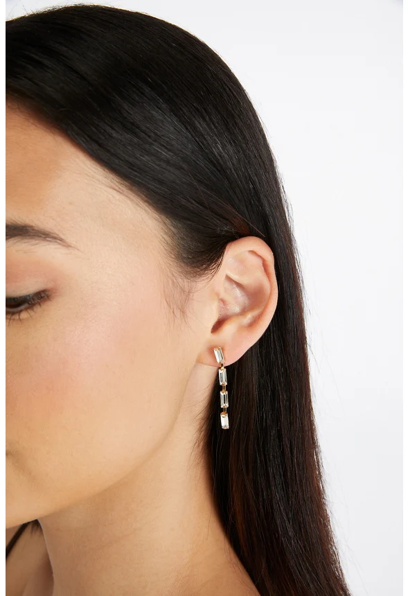 Ella Crystal and Chain Strand Earrings Multipack - Image 2