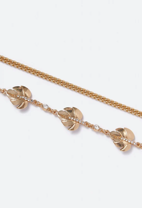 Elle Leaf Motif Belt - Image 3