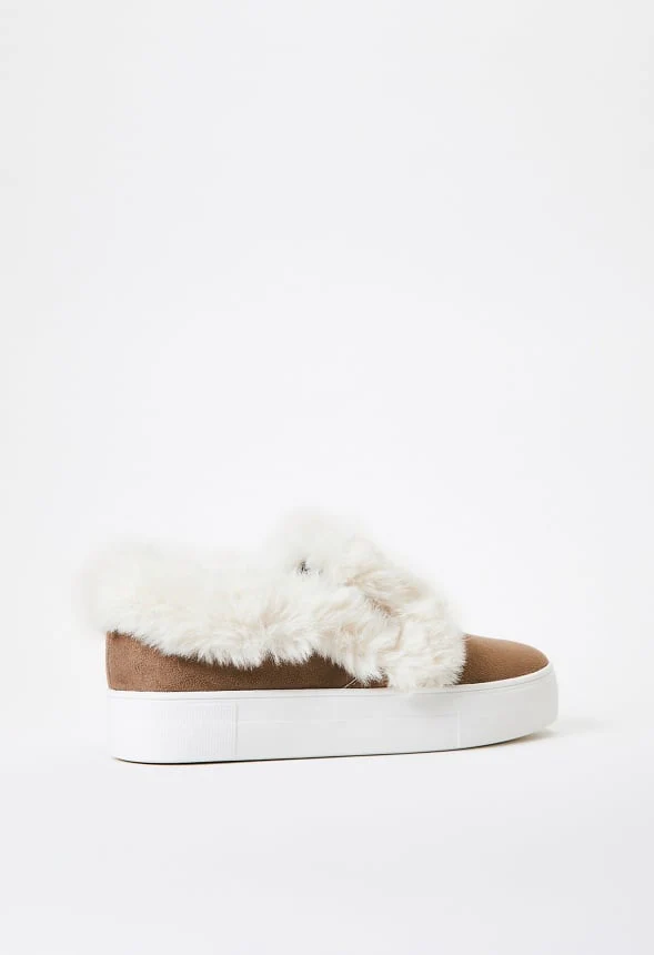 Eloise Faux Fur Slip-On Sneaker - Image 5