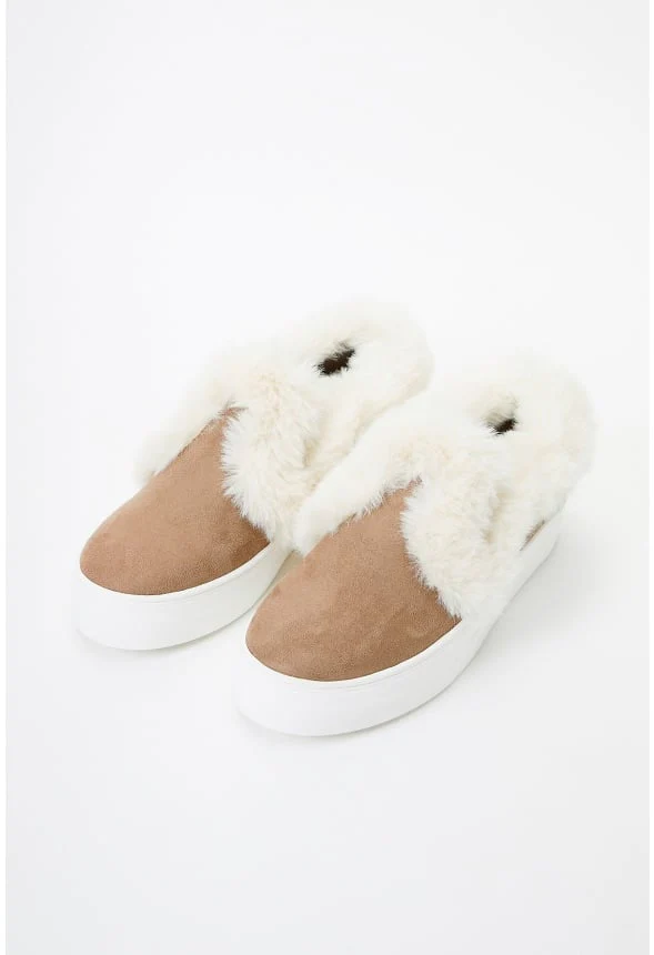 Eloise Faux Fur Slip-On Sneaker - Image 6