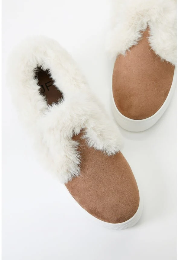 Eloise Faux Fur Slip-On Sneaker - Image 7