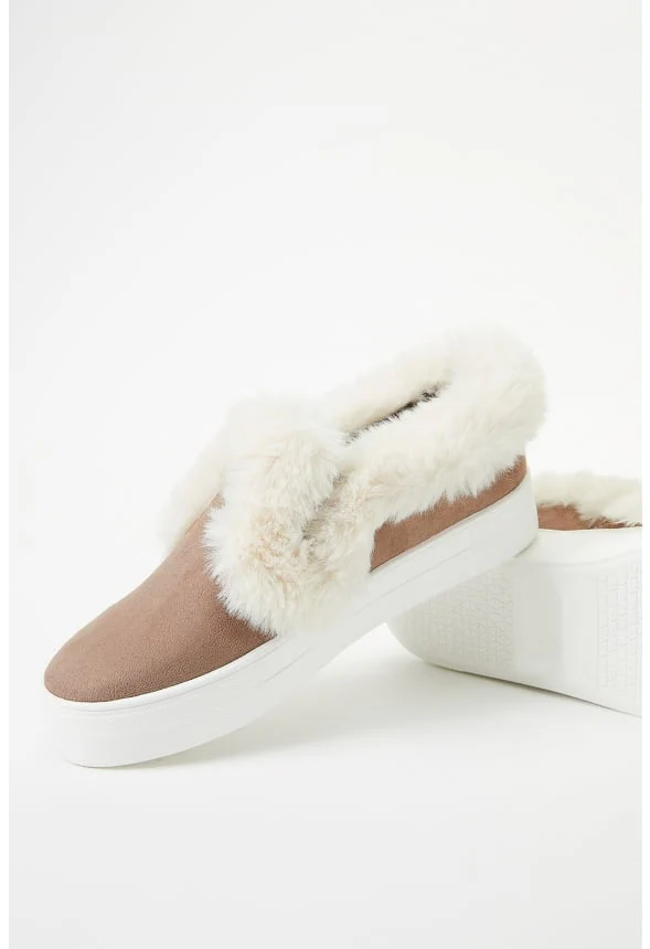 Eloise Faux Fur Slip-On Sneaker - Image 9