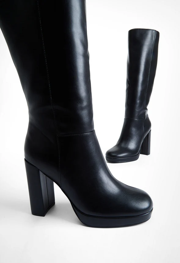 Emmaline Platform Heeled Boot - Image 2