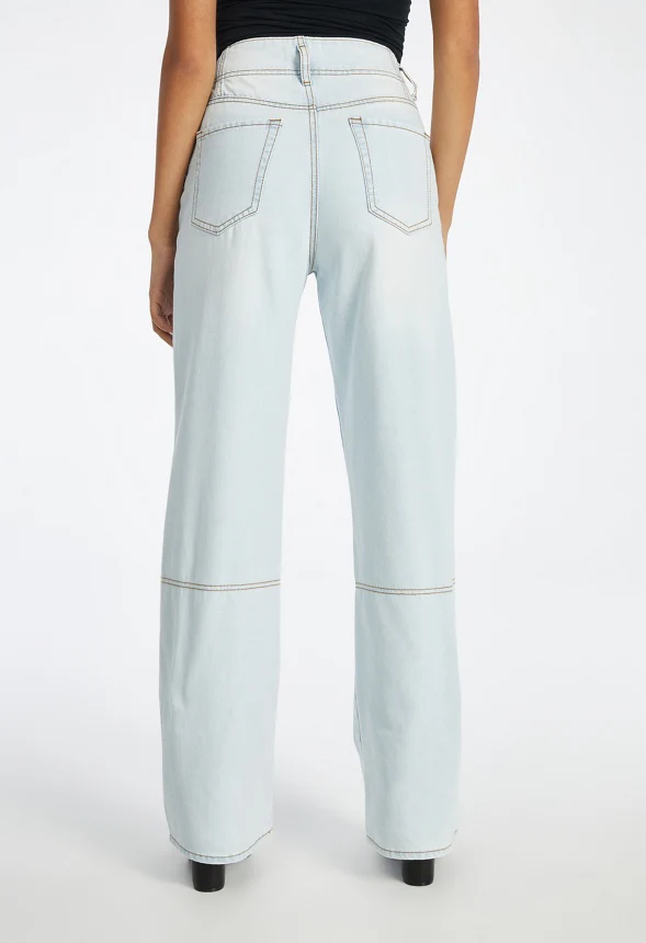 Emmy High-Waisted Wide Leg Denim Jeans - Image 2